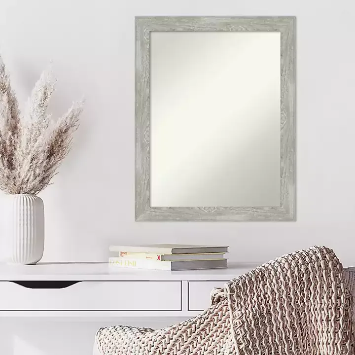 Lyndon Dove Gray Wood Framed Mirror