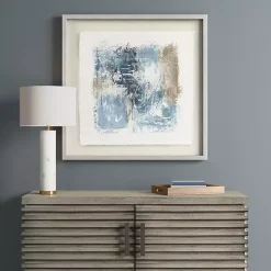 Madison Park Blue Abstract Framed Art Print