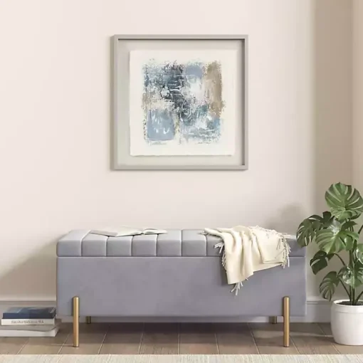 Madison Park Blue Abstract Framed Art Print