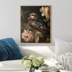 Mallard Floral Dutch Framed Canvas Art Print