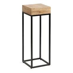Mango Wood Tabletop Square Side Table