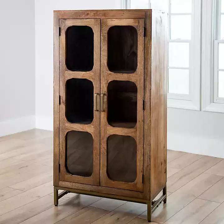 Manu Natural Mango Wood Cabinet
