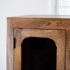 Manu Natural Mango Wood Cabinet