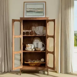 Manu Natural Mango Wood Cabinet