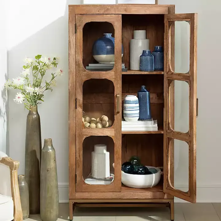 Manu Natural Mango Wood Cabinet