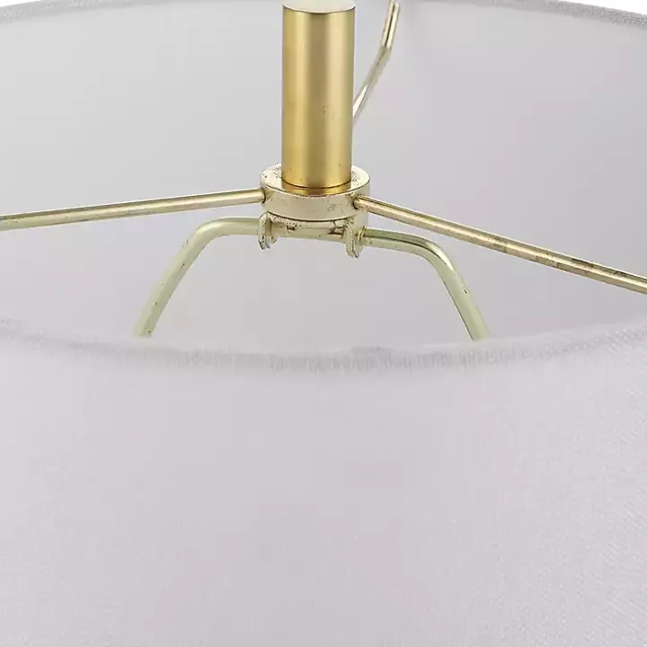 Marble and Gold Turret Buffet Lamp
