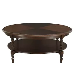 Martha Stewart Brown Round Coffee Table