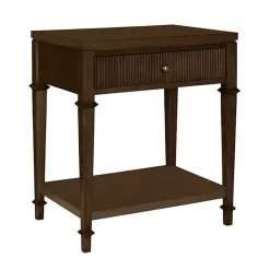 Martha Stewart Dark Brown Wood Nightstand