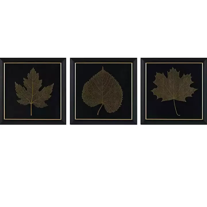 Martha Stewart Leaf Framed Prints, Set of 3
