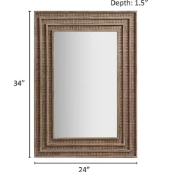 Martha Stewart Natural Naomi Wall Mirror