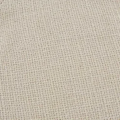 Martha Stewart Round Cream Ottoman with Shelf