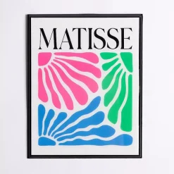 Matisse Tricolor Floral Wall Plaque