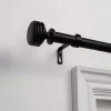 Matte Black Duke Curtain Rod, 72 in.