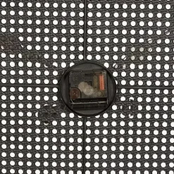 Matte Black Iron Wall Clock, 32 in.