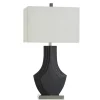 Matte Black Layered Table Lamp