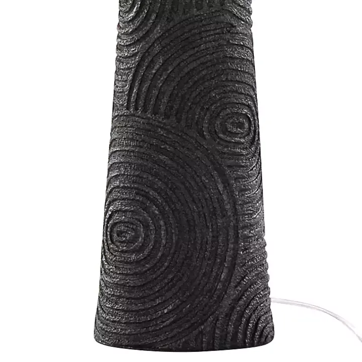 Matte Black Tapered Kona Table Lamps, Set of 2