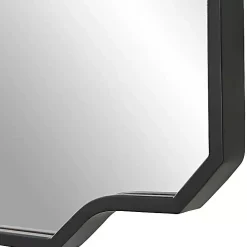 Matte Black Thin Linear Iron Frame Wall Mirror