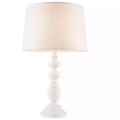 Matte White Candlestick Martha Stewart Table Lamp