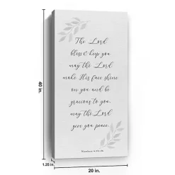 May the Lord Give You Peace Canvas Art Print