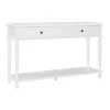 McGhie White 2-Drawer Console Table