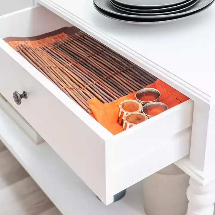 McGhie White 2-Drawer Console Table