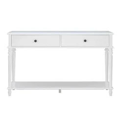 McGhie White 2-Drawer Console Table