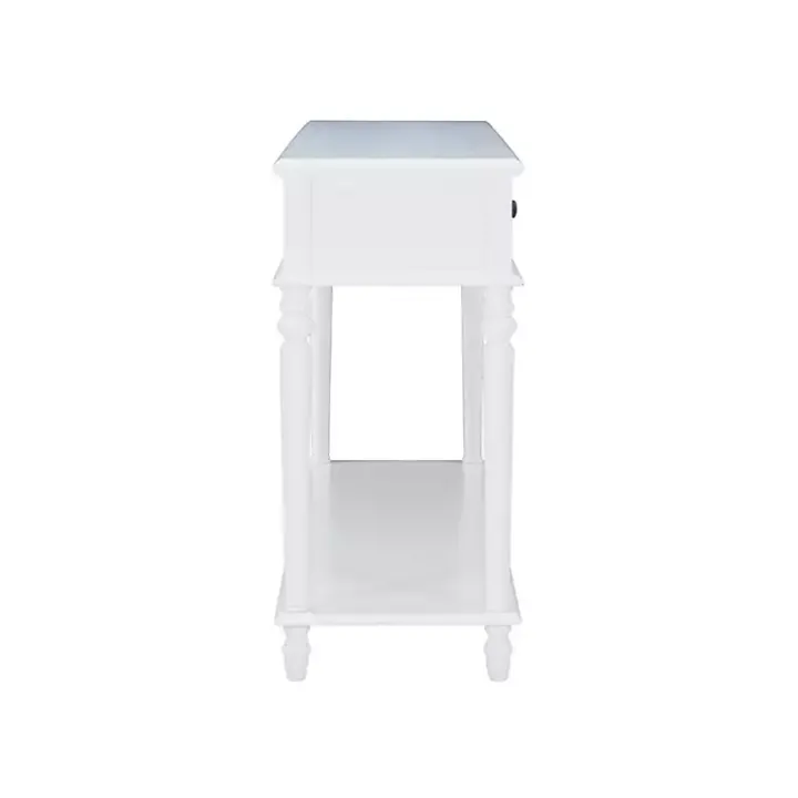 McGhie White 2-Drawer Console Table