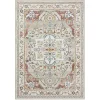 Medallion Ivory Rust Area Rug, 3x6