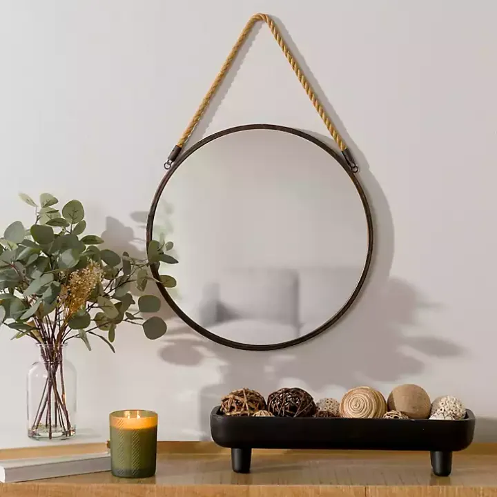 Metal Rope Wall Mirror
