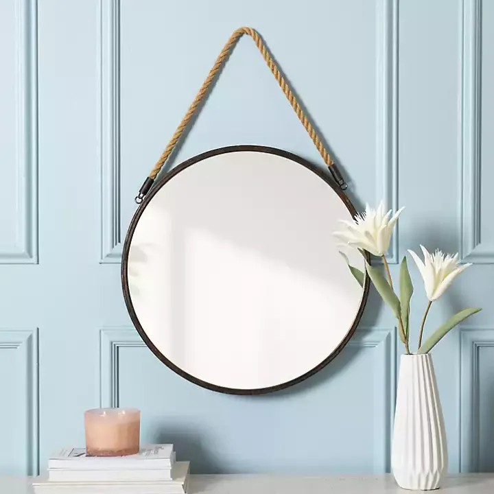 Metal Rope Wall Mirror
