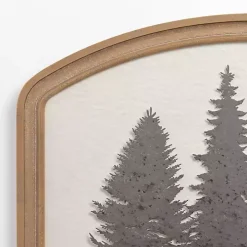 Metal Tree Scene Framed Wall Plaque