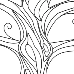 Metal Wire Tree Panel Wall Plaques, Set of 3