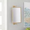 Metallic Gold Metal Frame Wall Mirror