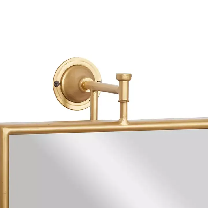 Metallic Gold Metal Frame Wall Mirror