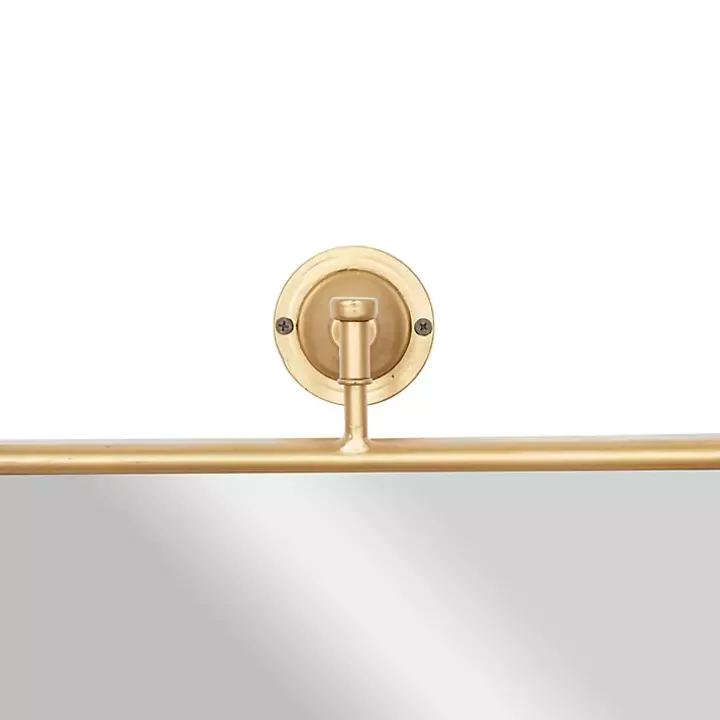 Metallic Gold Metal Frame Wall Mirror