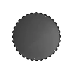 Metallic Silver Foiled Beaded Wall Mirror