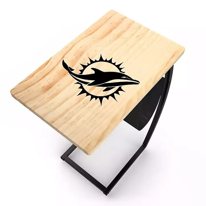 Miami Dolphins Wood C-Table