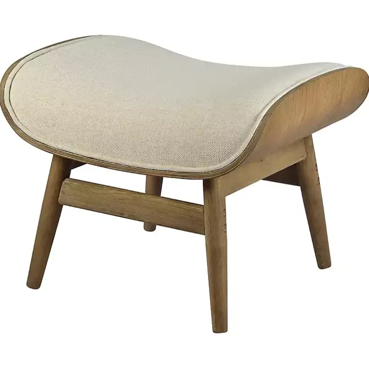 Mid-Century Modern Saddle Seat Ottoman
