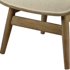 Mid-Century Modern Saddle Seat Ottoman