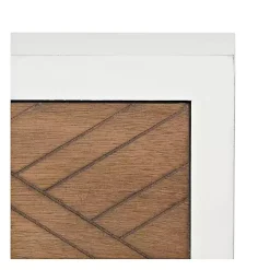 Milo Honey Herringbone Accent Table