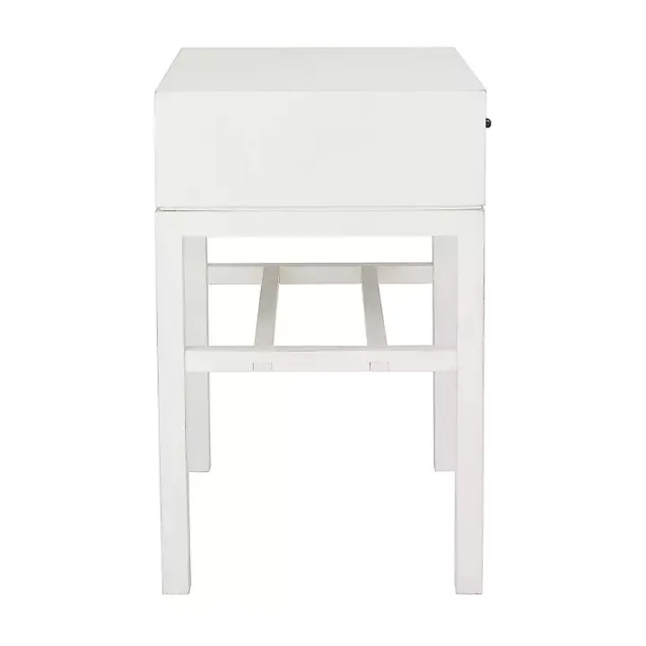 Milo Honey Herringbone Accent Table