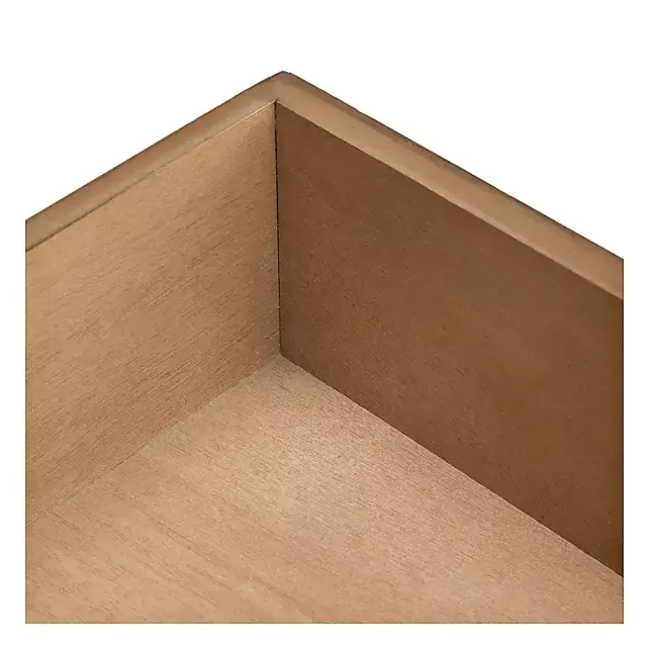 Milo Honey Herringbone Accent Table