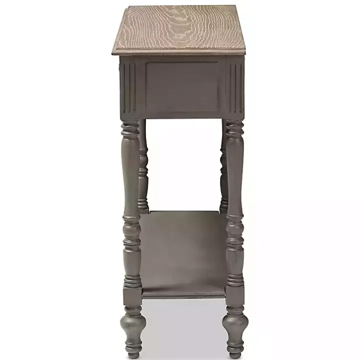Mindi Wood Rustic Farmhouse Console Table