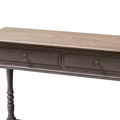 Mindi Wood Rustic Farmhouse Console Table