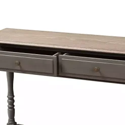 Mindi Wood Rustic Farmhouse Console Table