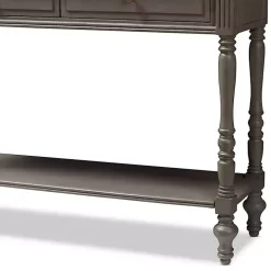 Mindi Wood Rustic Farmhouse Console Table