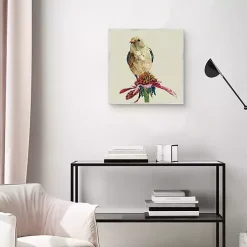 Mixed Media Bird II Framed Canvas Art Print