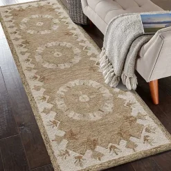 Mojave Medallion Wool Runner, 2x7