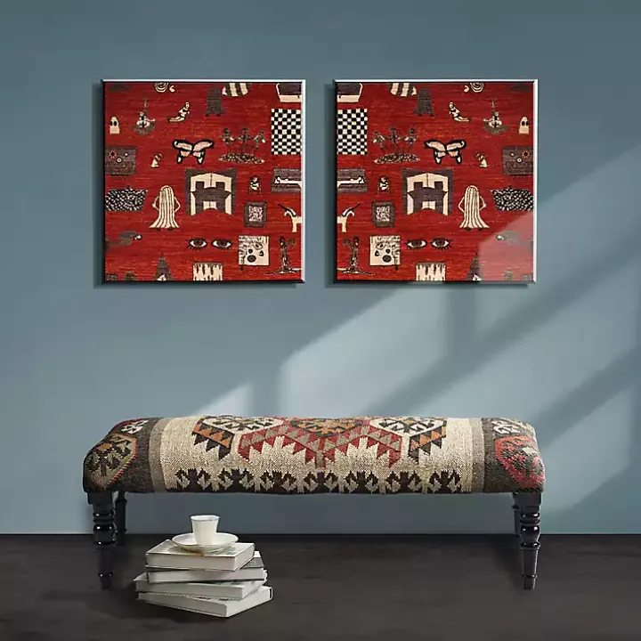 Multi Color Bohemian Bench