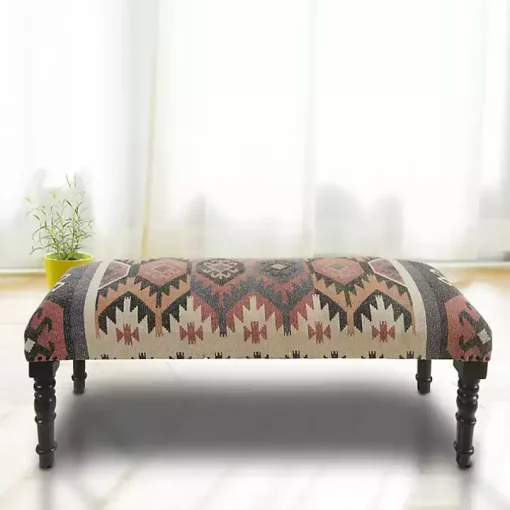 Multicolor Southwestern Geometric Bench